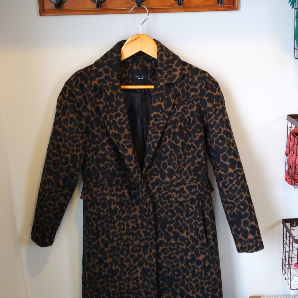 New Look Leopard Print Coat